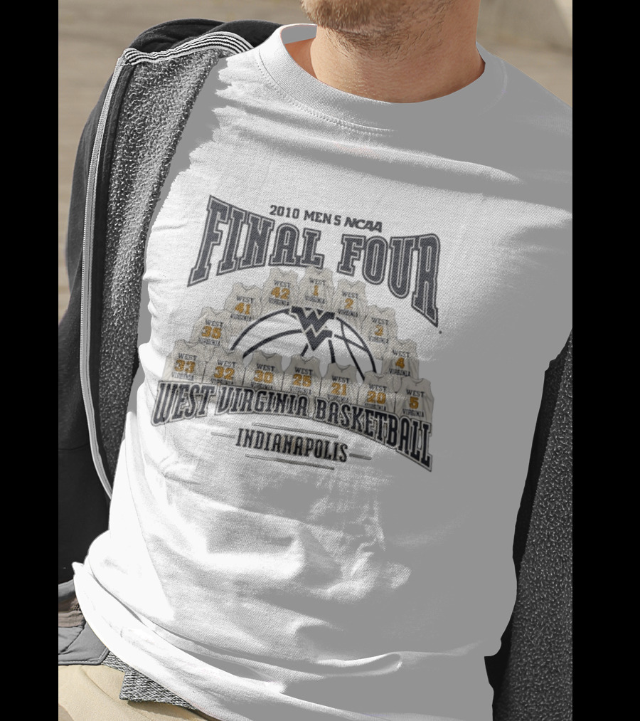2010 NCAA Final Four West Virginia Basketball Team Indianapolis T-Shirt