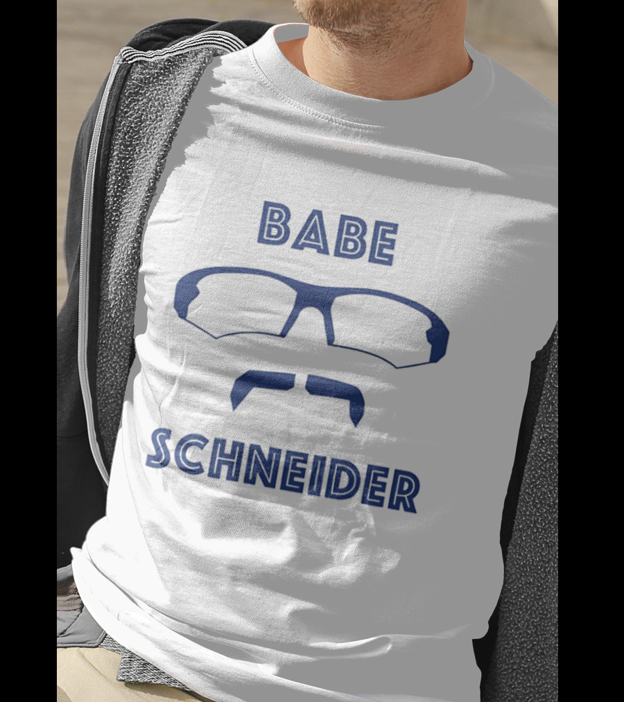 Babe Schneider Davis Schneider Gate 14 Podcast Glasses Moustache T-Shirt