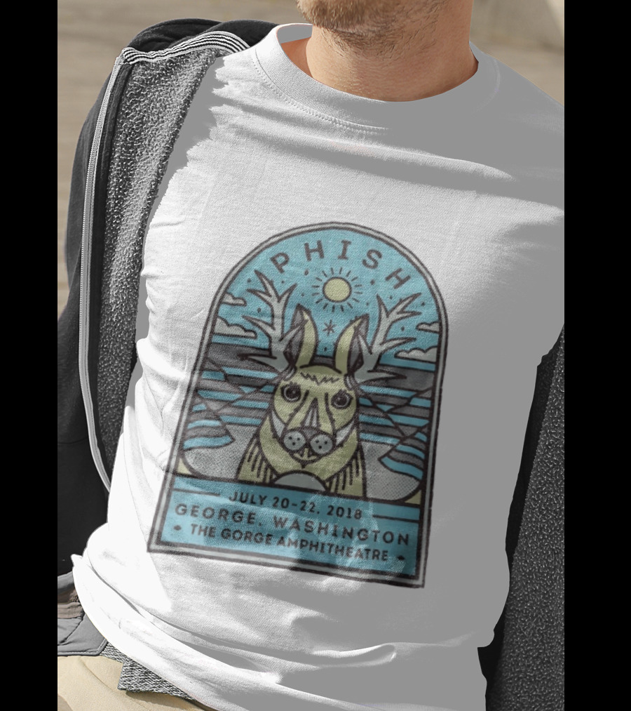 PHISH George Washington The Gorge Amphitheatre July 20 22 2018 Concert Event T-Shirt