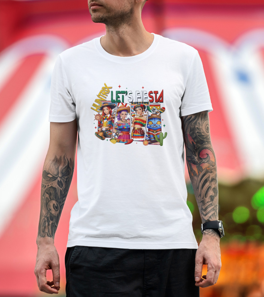 Huntrix Let's Fiesta K Pop Demon Hunter Characters T-Shirt