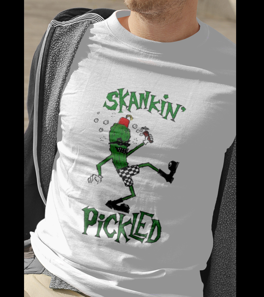 Skankin' Pickle Dancing Cartoon Character Fun Novelty T-Shirt