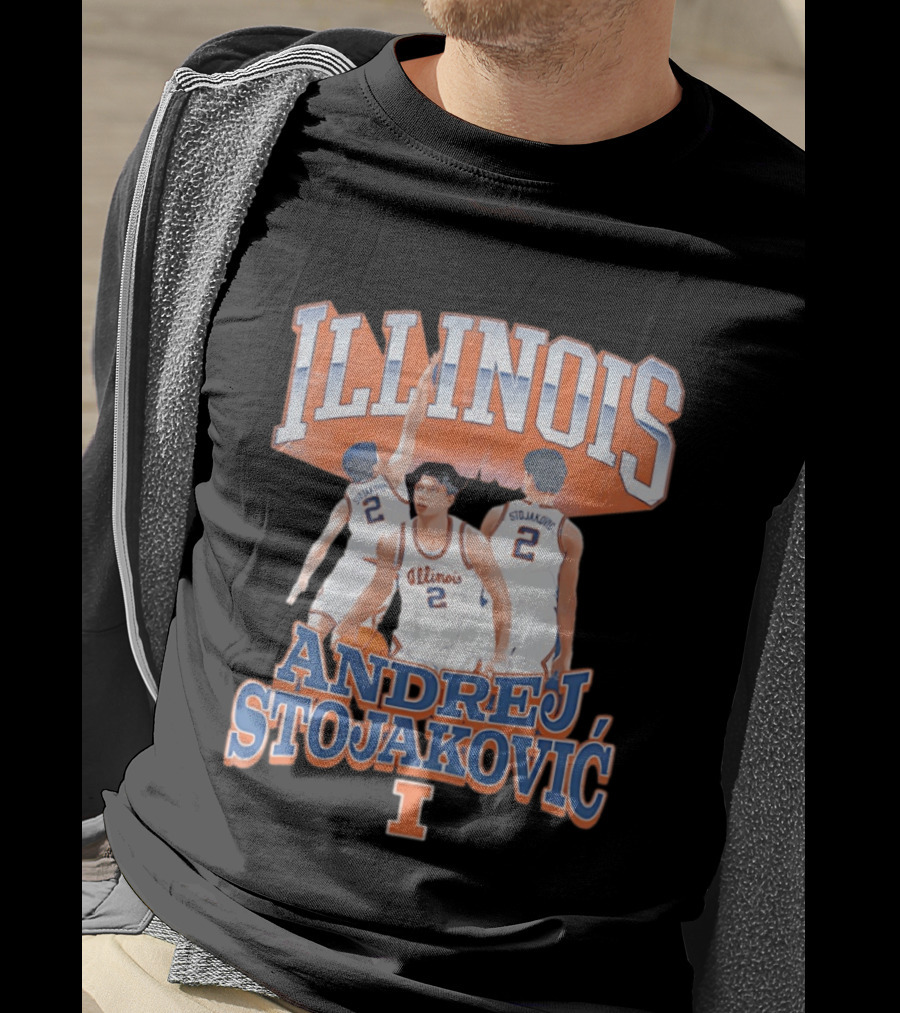 Illinois Basketball Andrej Stojakovic T-Shirt