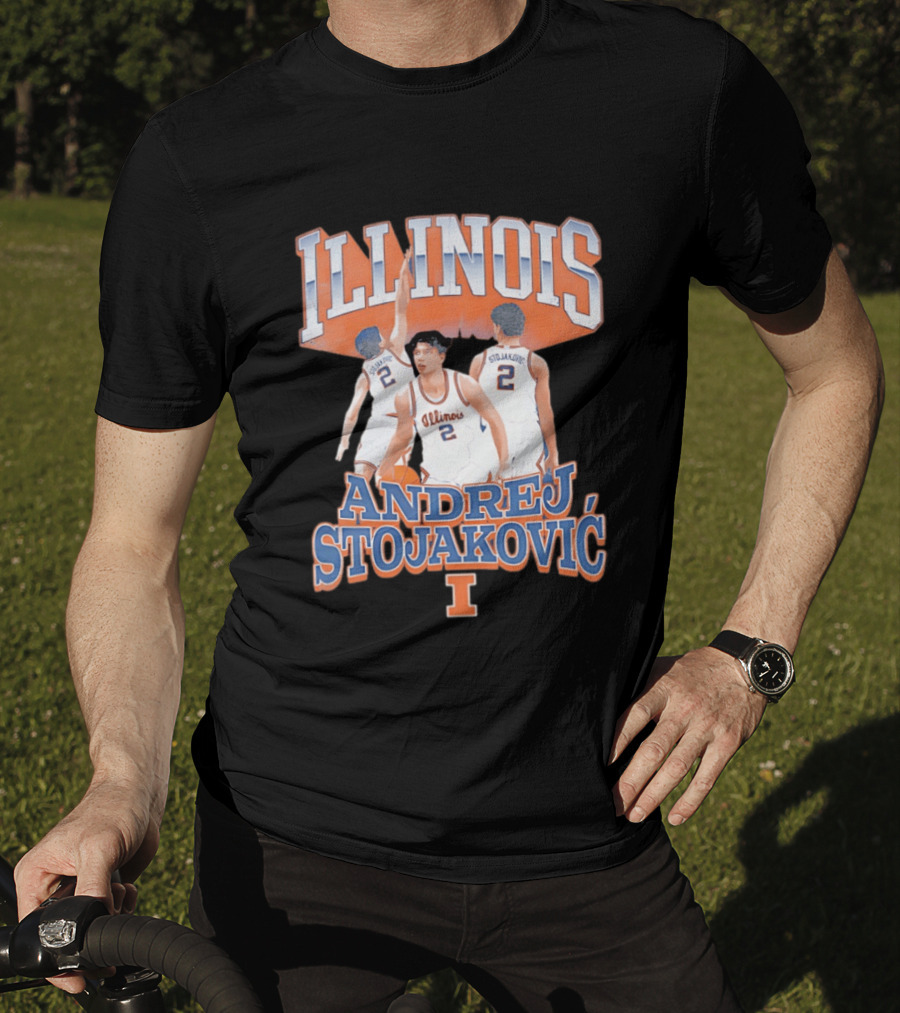 Illinois Basketball Andrej Stojakovic T-Shirt