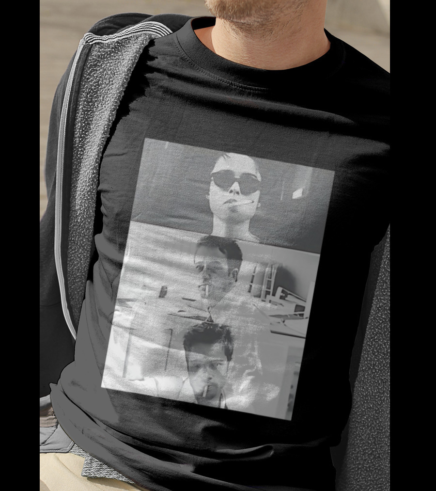 Brad Pitt Edward Norton Marla Film 1999 Smoking Scenes T-Shirt