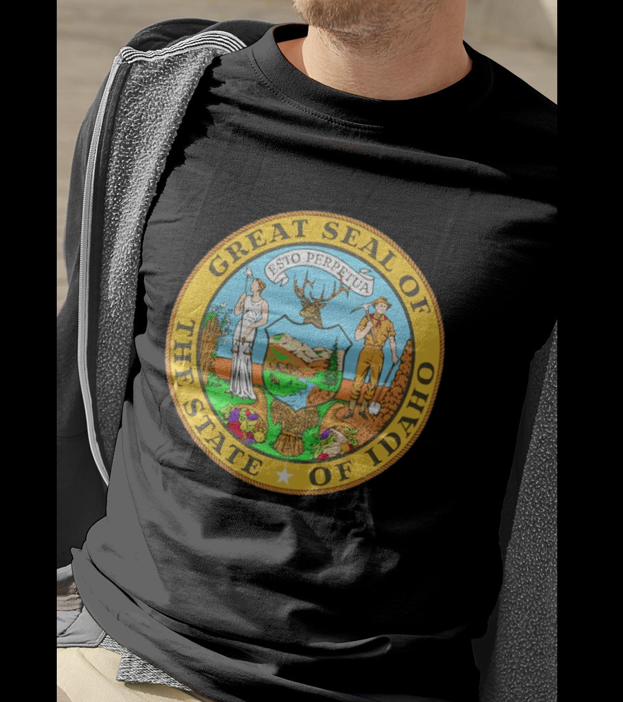 Great Seal Of The State Of Idaho Esto Perpetua T-Shirt