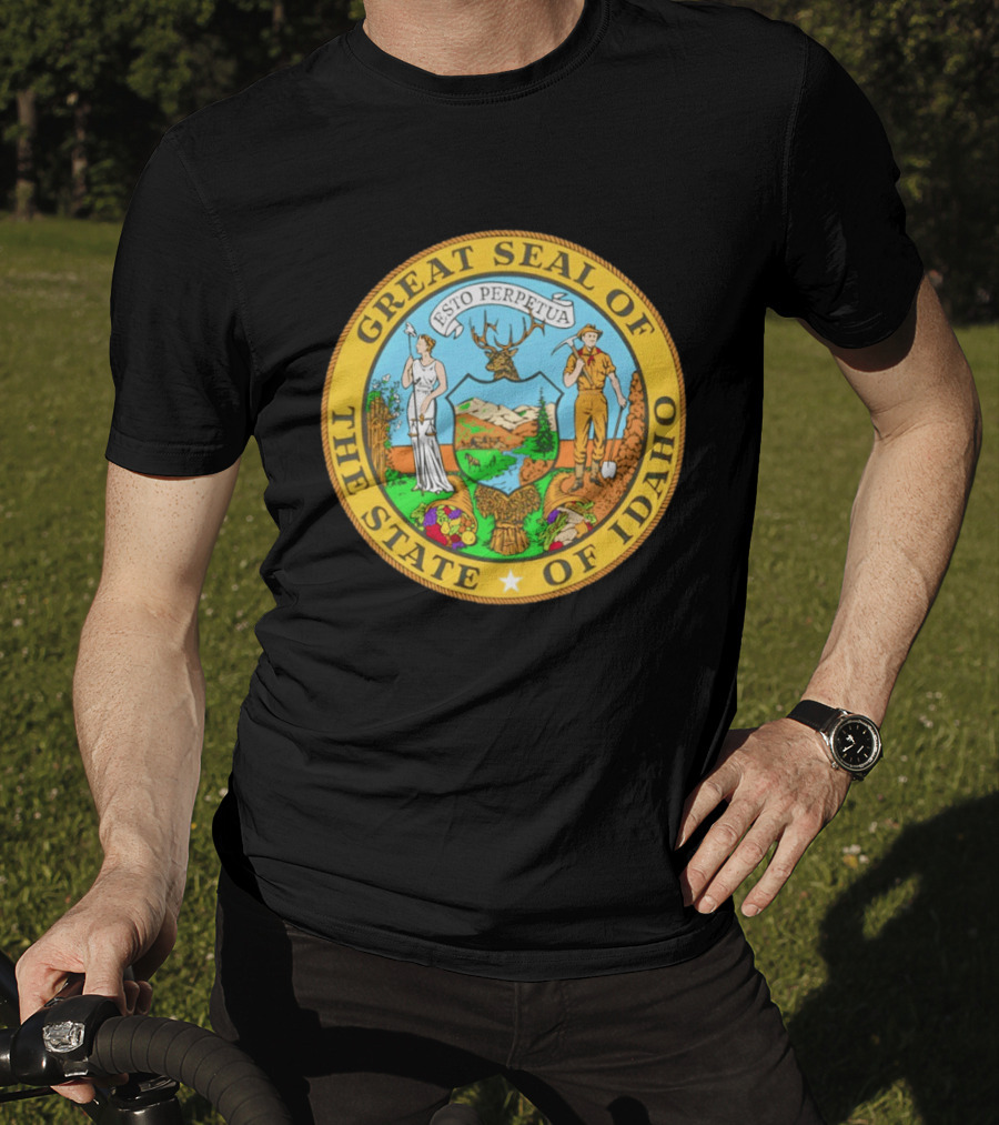 Great Seal Of The State Of Idaho Esto Perpetua T-Shirt