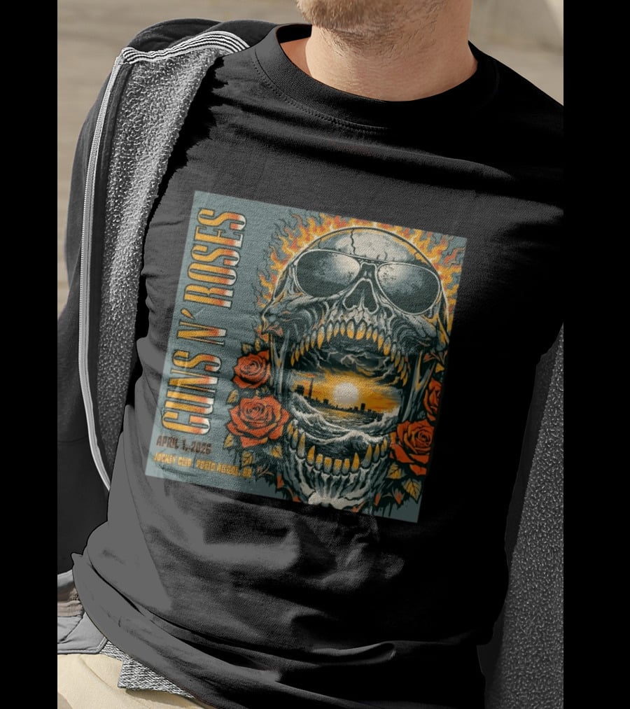 Guns N' Roses April 1 2026 Jockey Club Porto Alegre Brazil T-Shirt