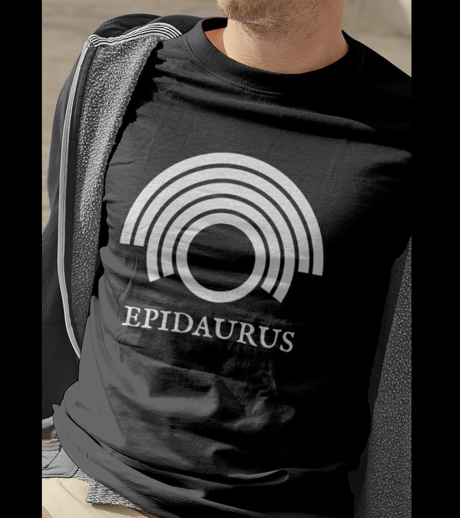 Epidaurus Ancient Greek Theatre Symbol Arches Heritage T-Shirt