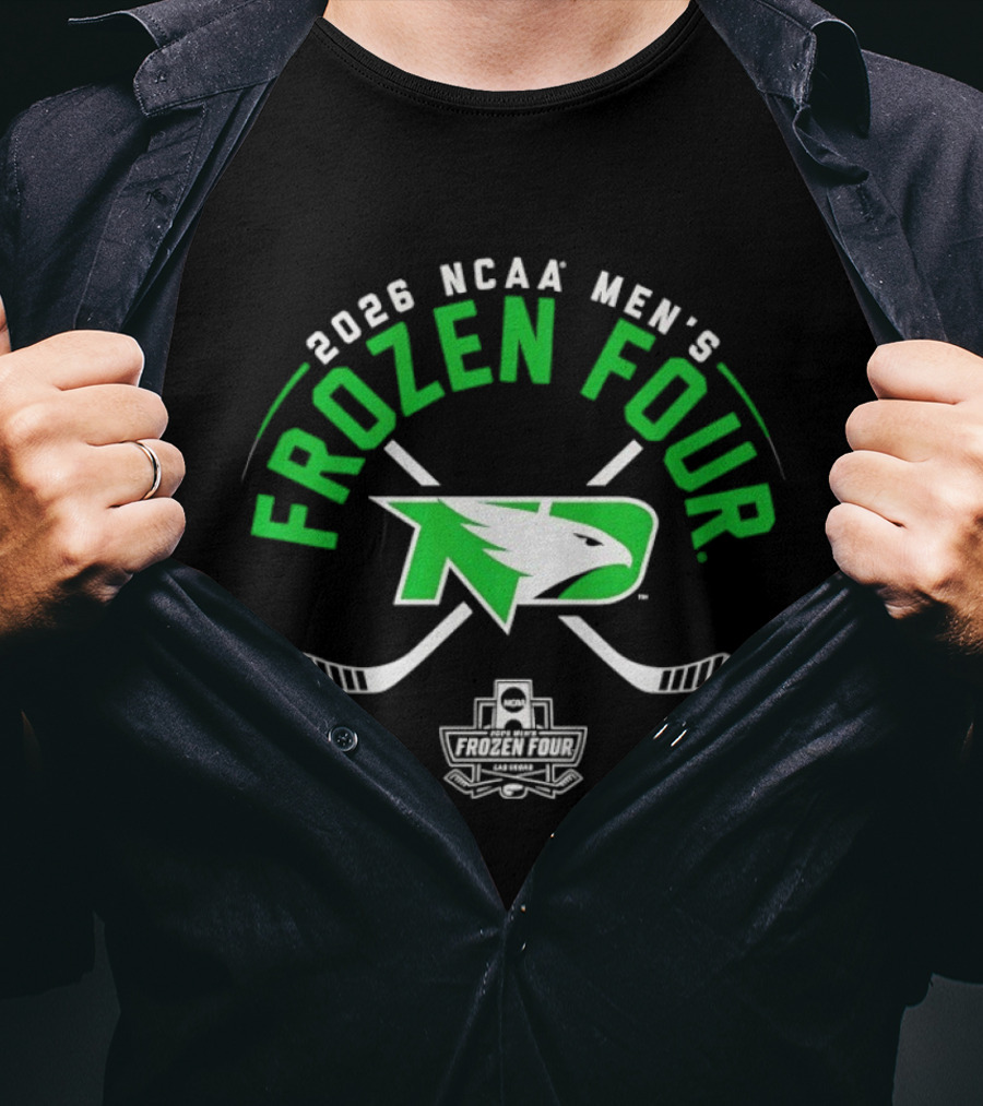 2026 NCAA Men's Frozen Four North Dakota Fighting Hawks Hockey T-Shirt