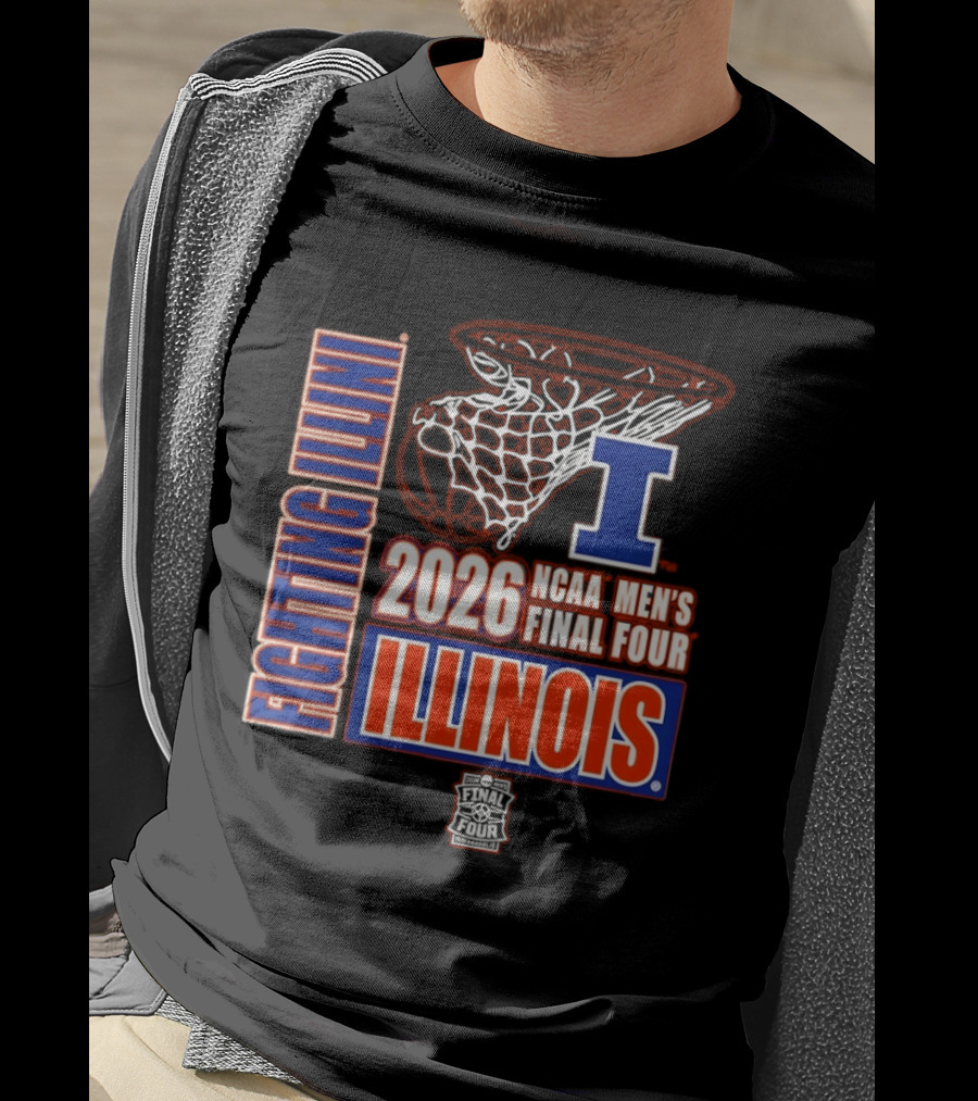 Illinois Fighting Illini 2026 NCAA Men's Final Four Basketball T-Shirt