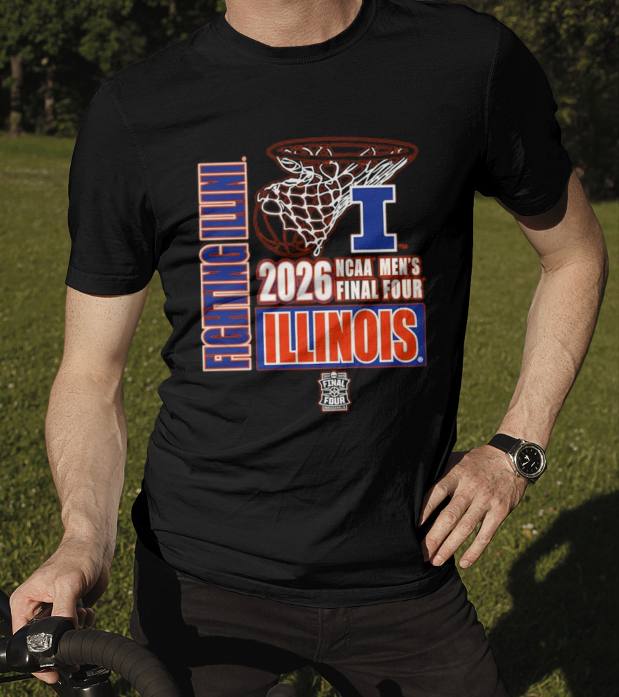 Illinois Fighting Illini 2026 NCAA Men's Final Four Basketball T-Shirt