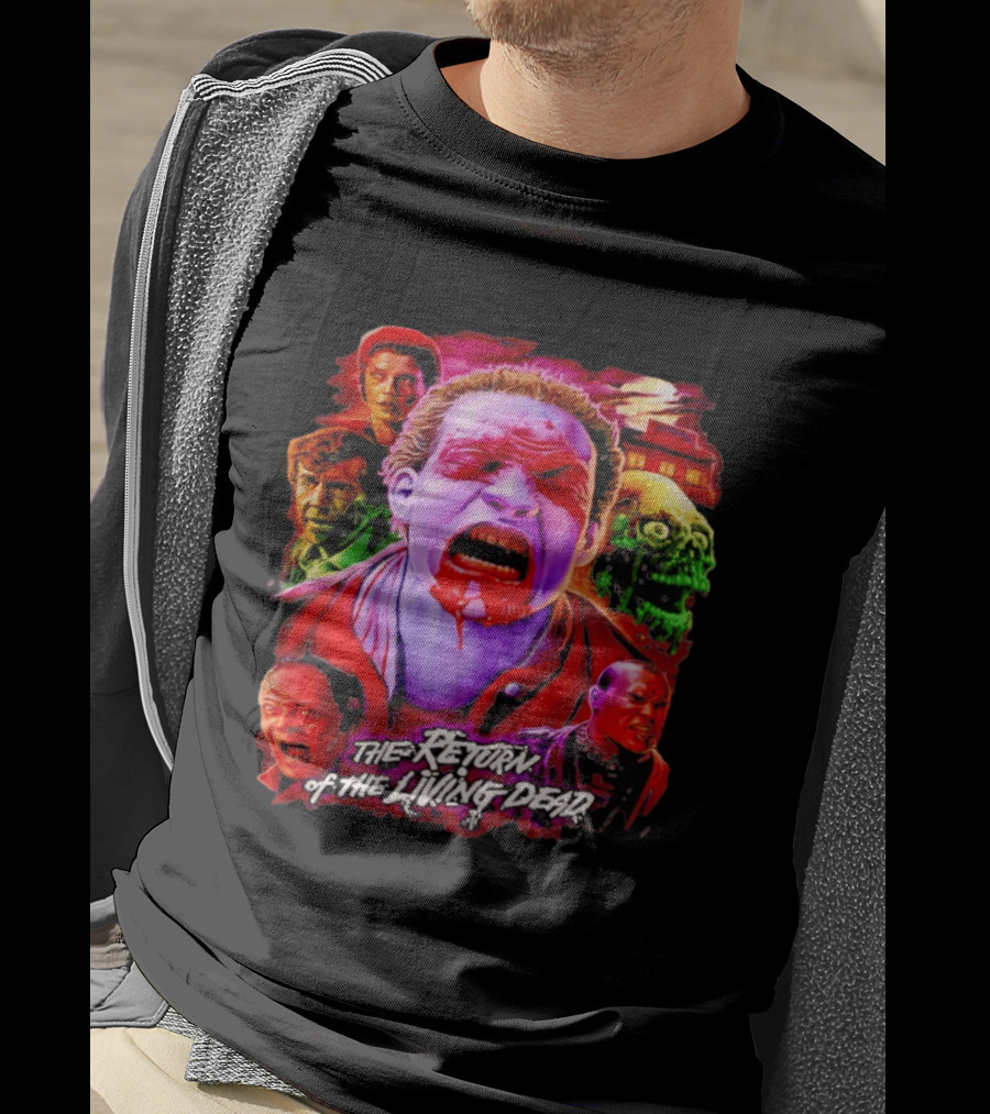 The Return Of The Living Dead I Can Smell Your Brains Horror Characters T-Shirt