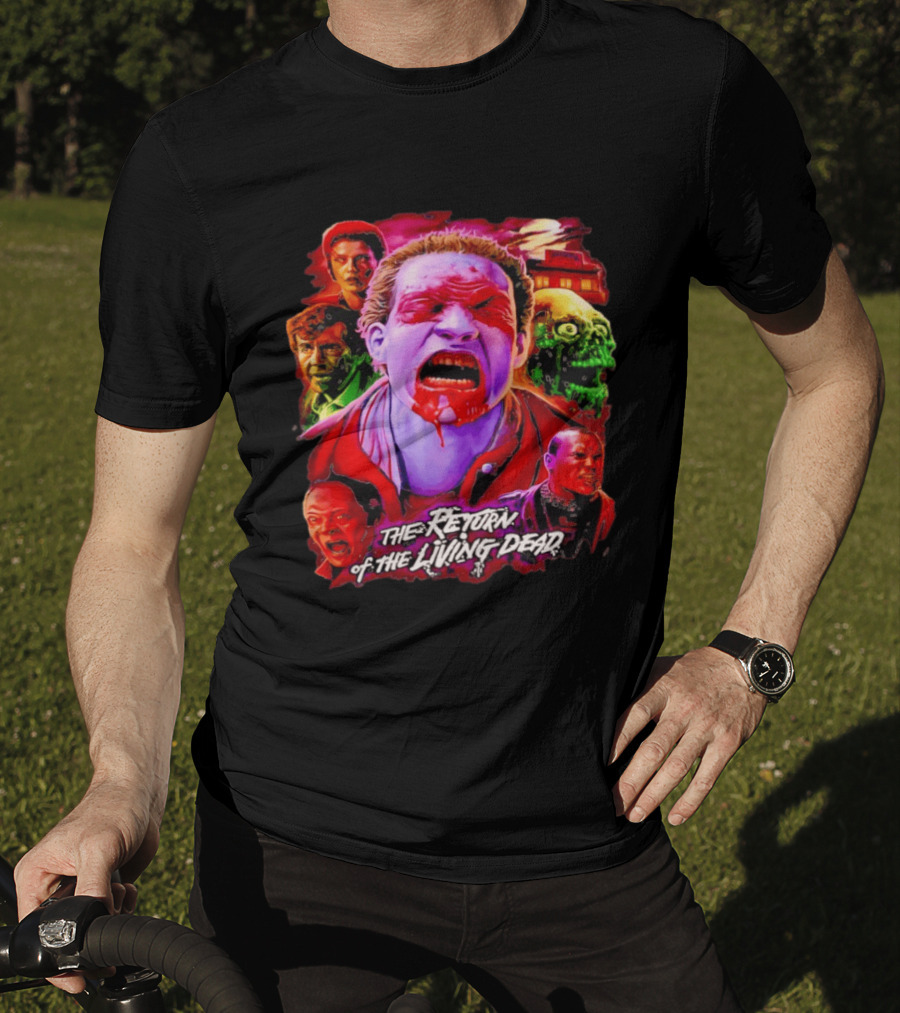 The Return Of The Living Dead I Can Smell Your Brains Horror Characters T-Shirt