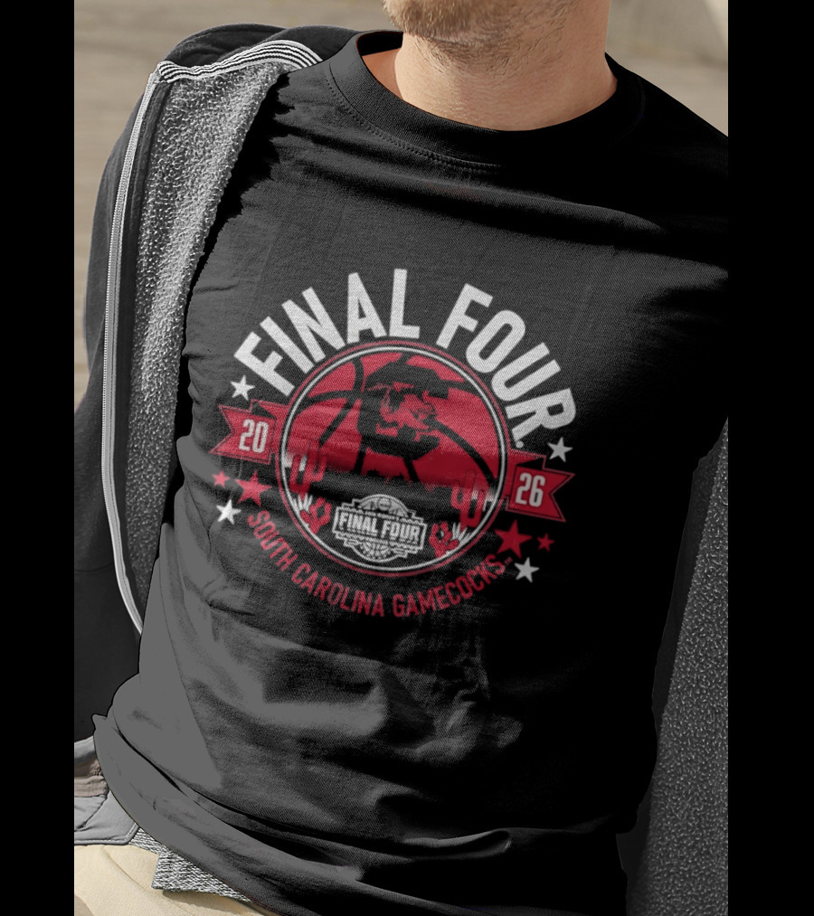 South Carolina Gamecocks Final Four 2026 Stylized T-Shirt