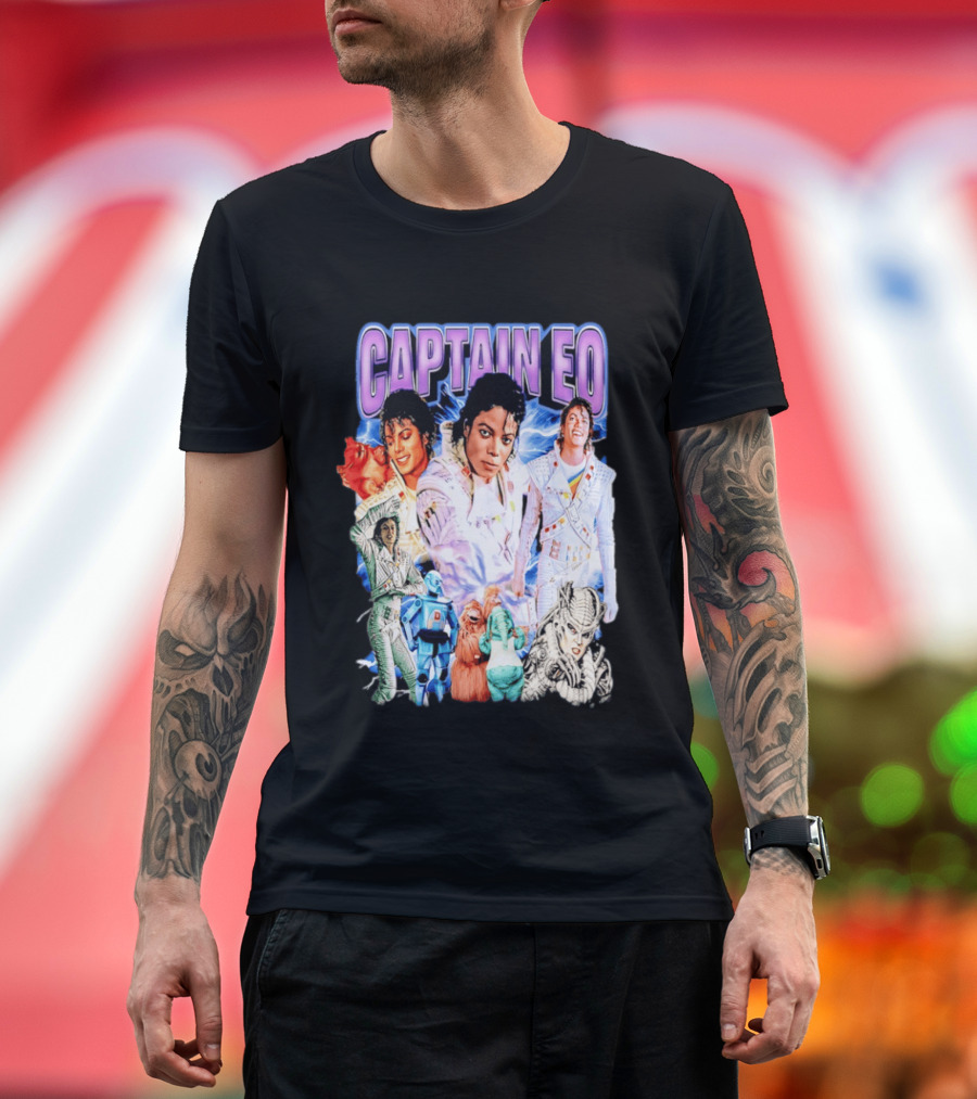 Captain EO Michael Jackson Sci Fi Adventure Cast Characters T-Shirt