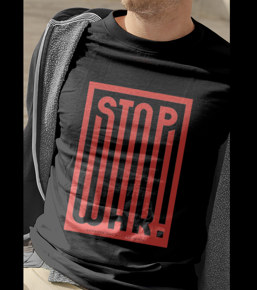 Stop War Barbara Galińska Bold Red T-Shirt