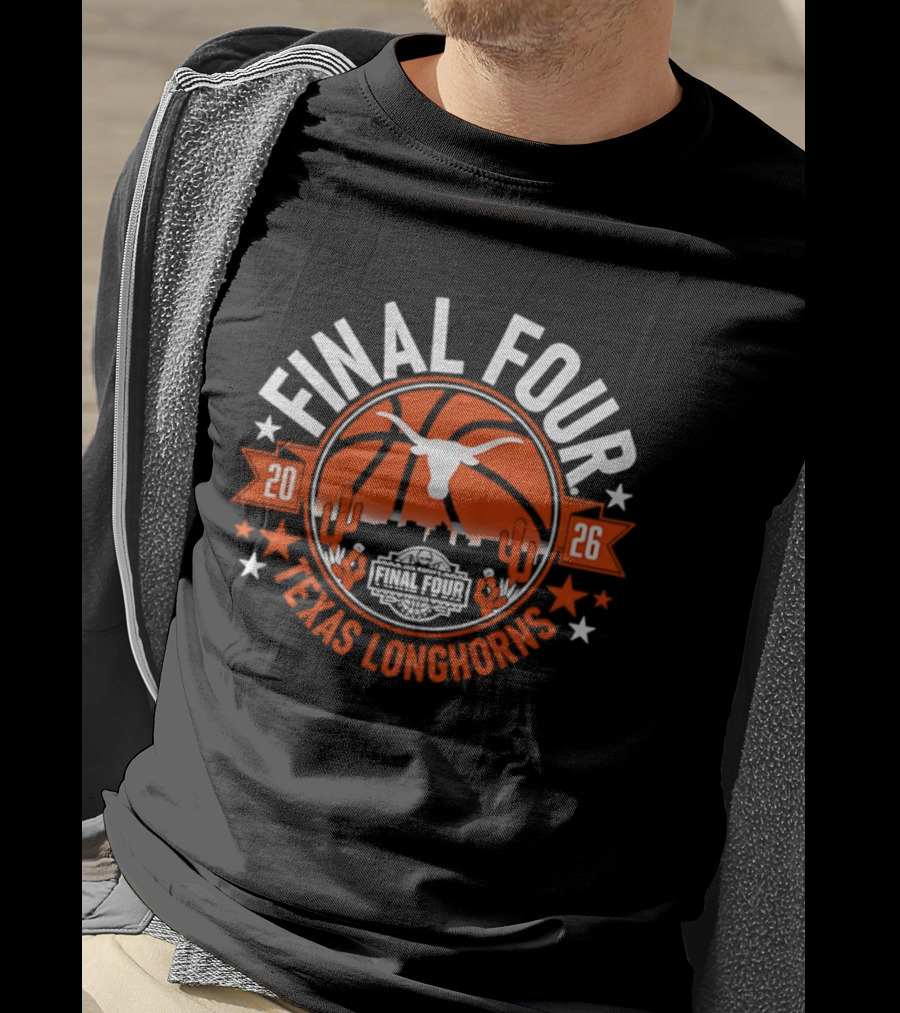 Texas Longhorns 2026 Final Four Basketball T-Shirt