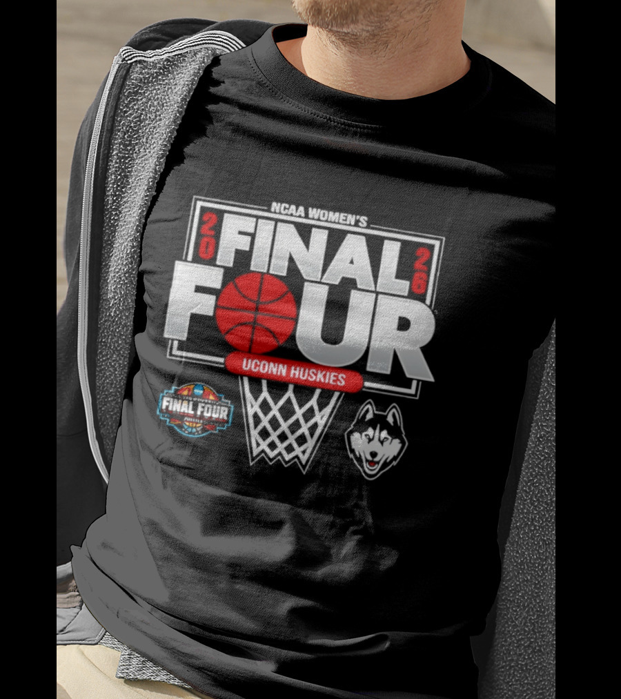 NCAA Men's Final Four 2026 UConn Huskies Basketball T-Shirt