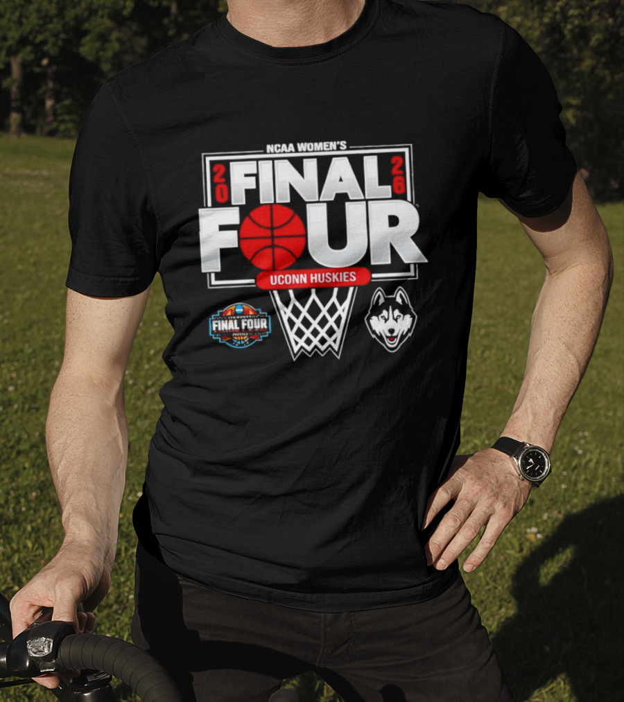 NCAA Men's Final Four 2026 UConn Huskies Basketball T-Shirt