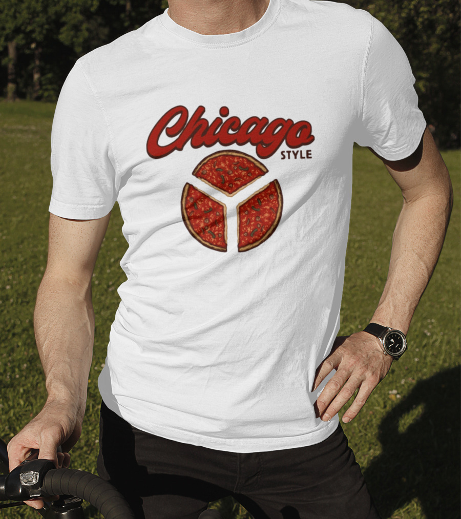 Chicago Style Deep Dish Pizza Slices T-Shirt