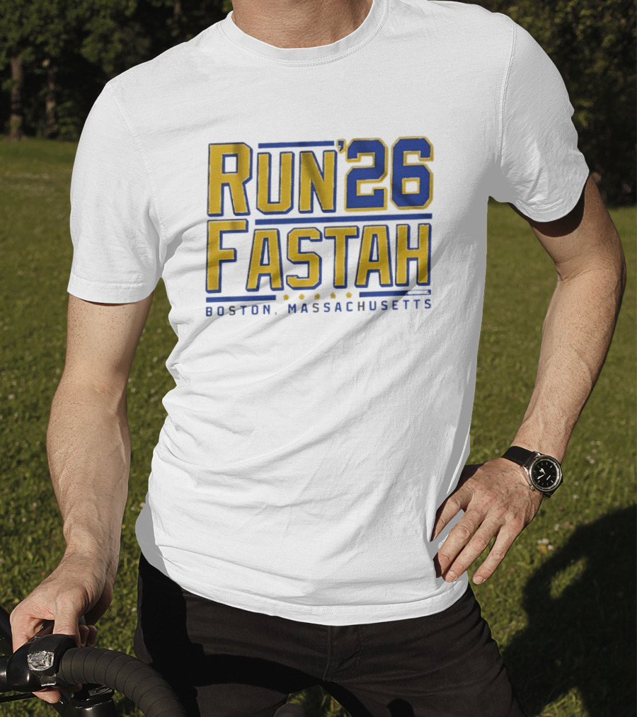 Run Fastah 26 Boston Massachusetts T-Shirt