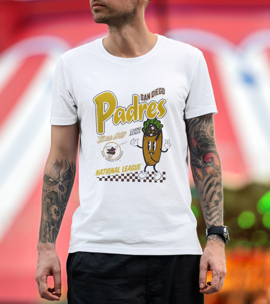 San Diego Padres Carne Asada National League Since 1969 Retro Baseball T-Shirt