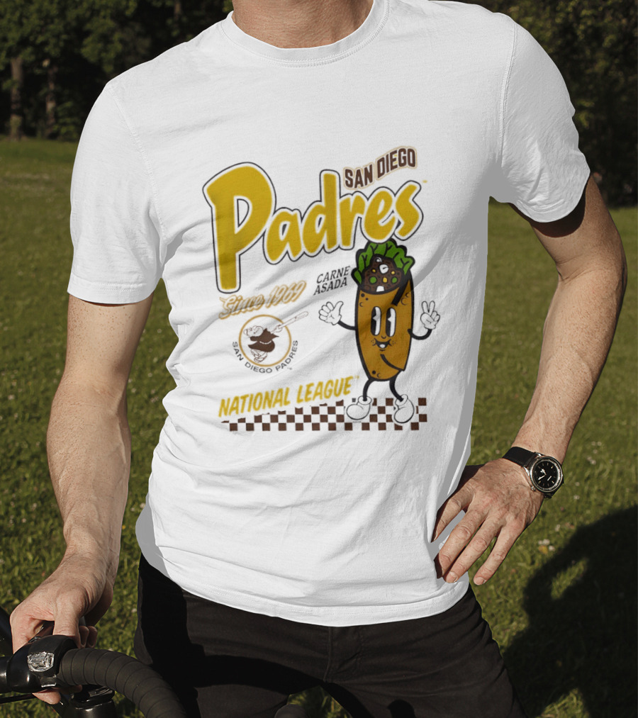 San Diego Padres Carne Asada National League Since 1969 Retro Baseball T-Shirt
