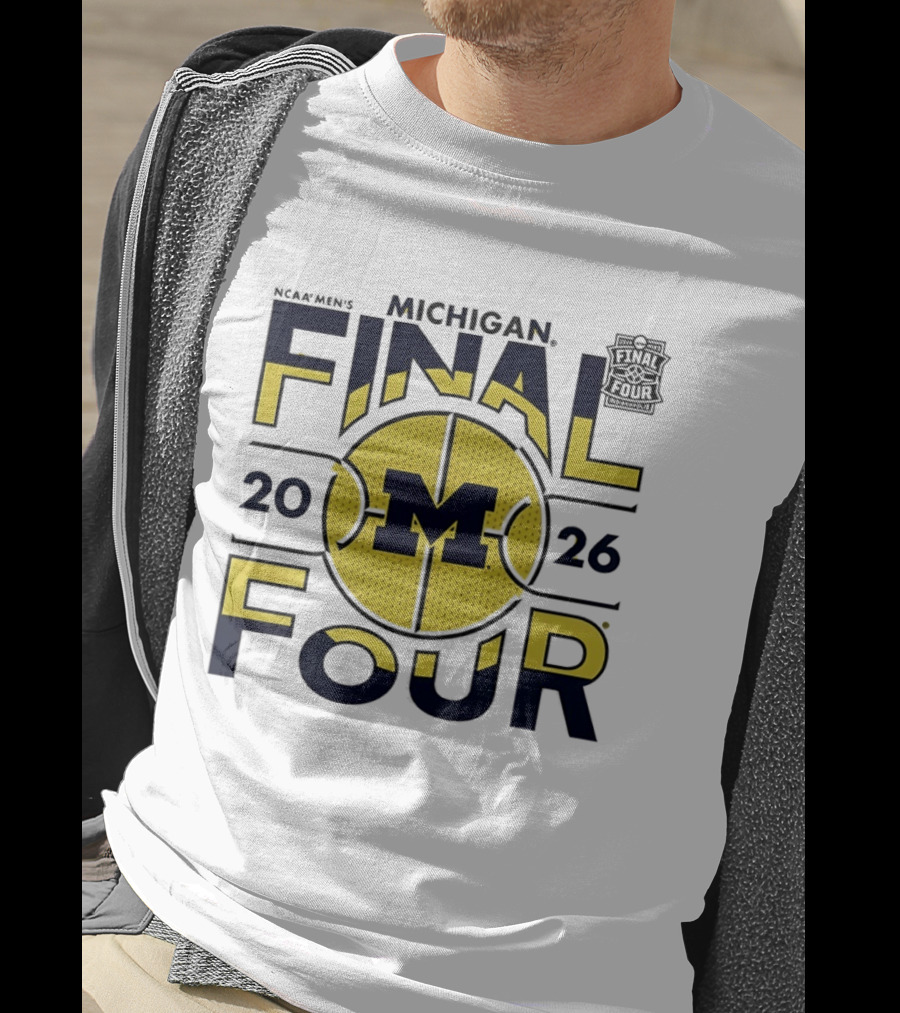 Michigan Wolverines 2026 NCAA Men's Final Four March Madness T-Shirt