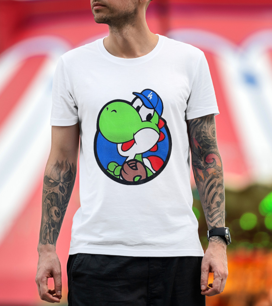 Super Mario Yoshi Los Angeles Dodgers Baseball MLB 2026 T-Shirt