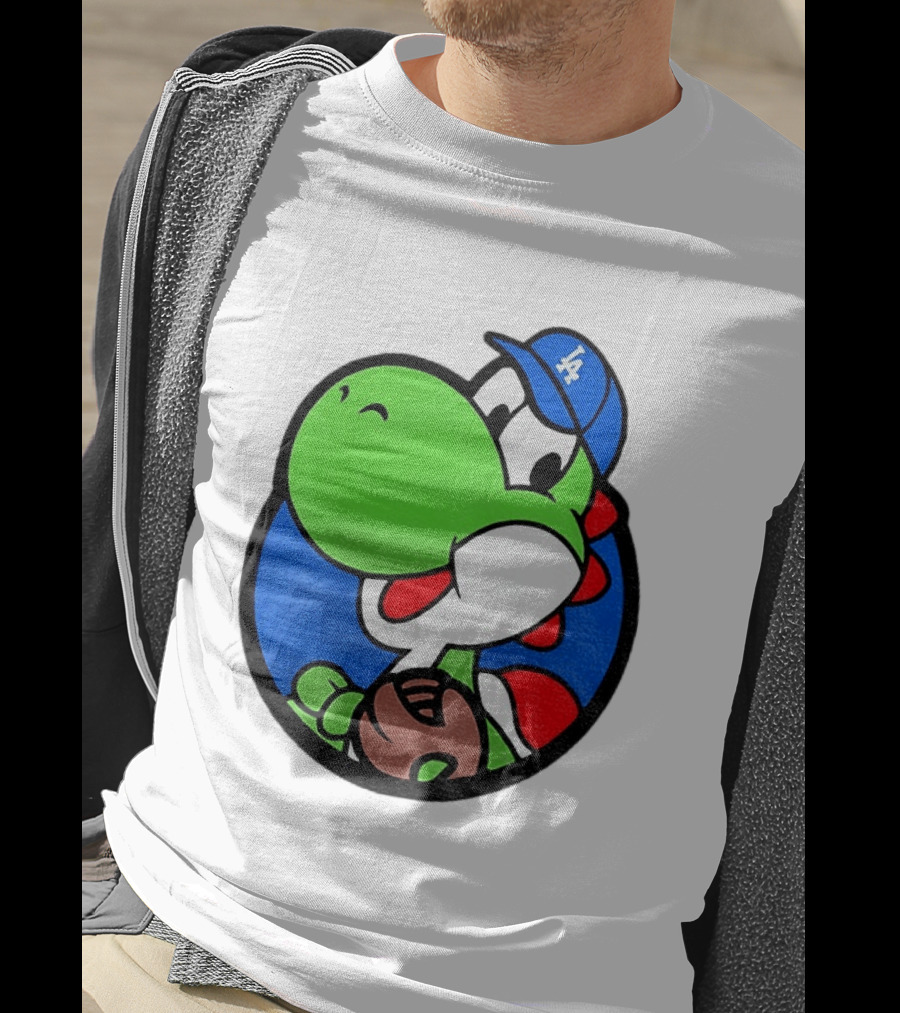 Super Mario Yoshi Los Angeles Dodgers Baseball MLB 2026 T-Shirt