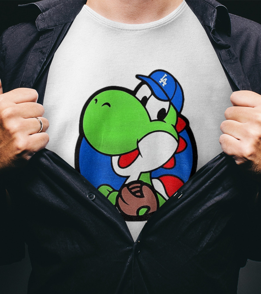 Super Mario Yoshi Los Angeles Dodgers Baseball MLB 2026 T-Shirt