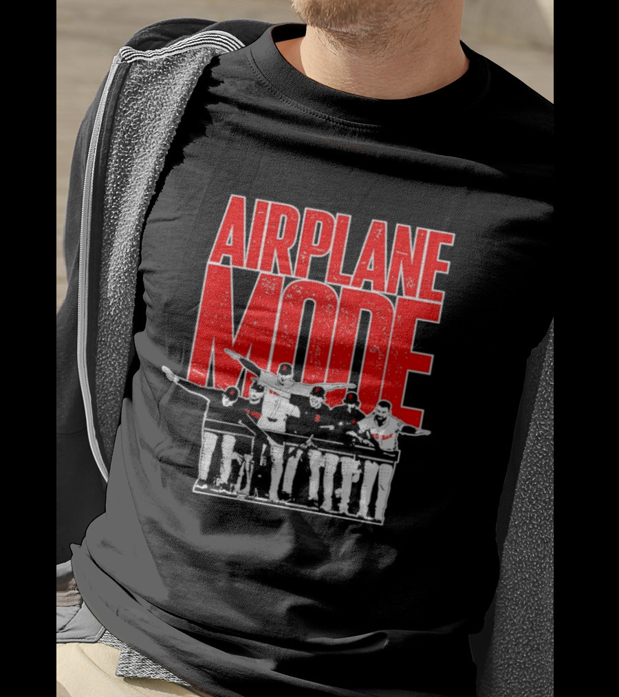 Boston Red Sox Airplane Mode Celebration T-Shirt