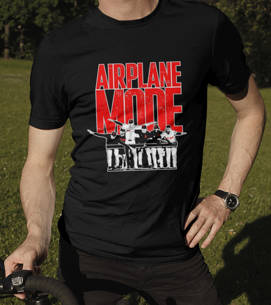Boston Red Sox Airplane Mode Celebration T-Shirt