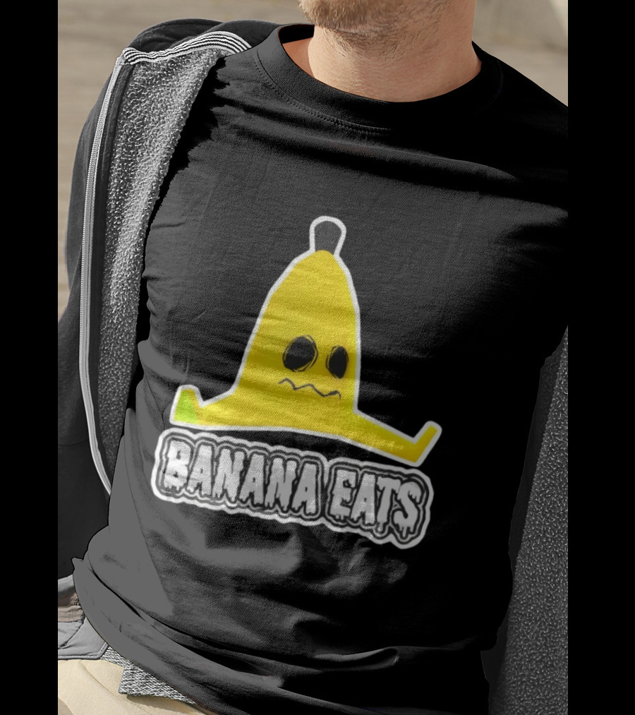 Banana Eats Game Inspired Funny Yellow T-Shirt