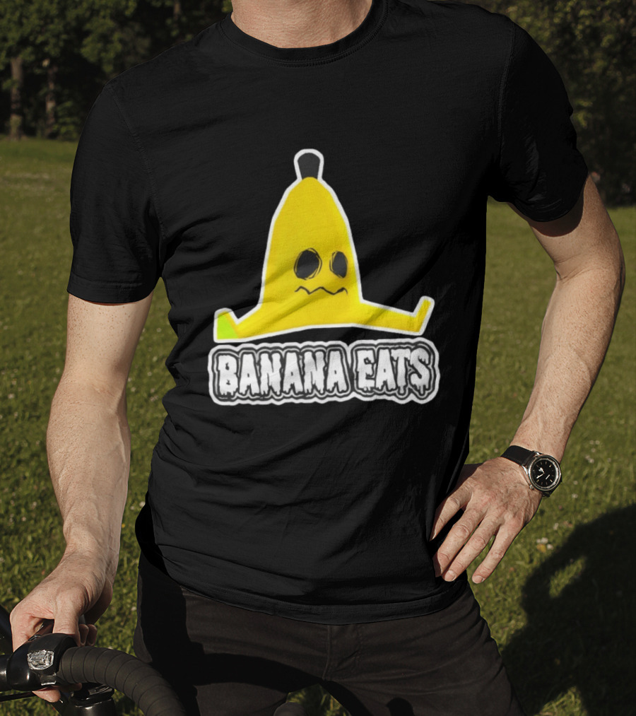 Banana Eats Game Inspired Funny Yellow T-Shirt