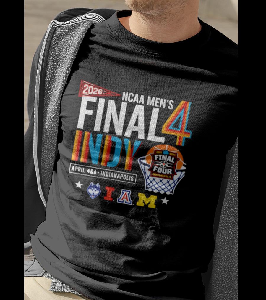 2026 NCAA Men's Final Four Indy April 4 6 Indianapolis Huskies Illinois Arizona Michigan Basketball Tournament T-Shirt