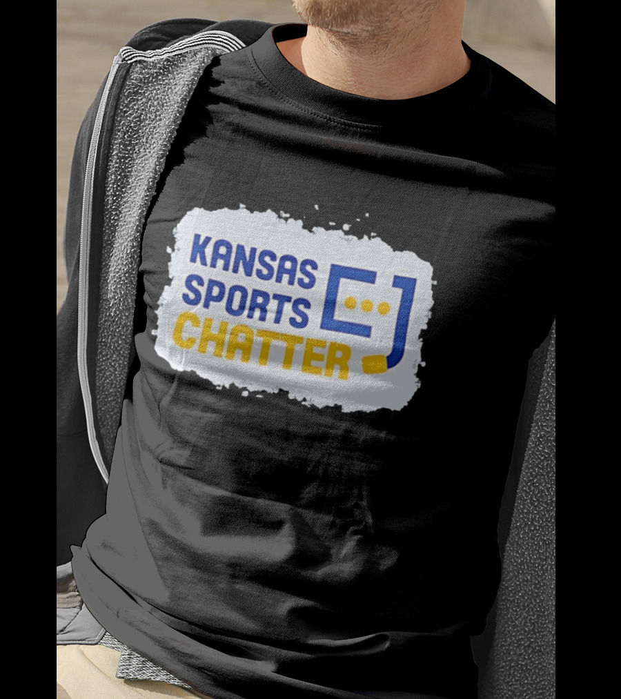 Kansas Sports Chatter Hockey Stick And Speech Bubbles T-Shirt