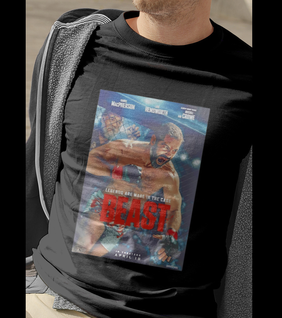 Daniel MacPherson Luke Hemsworth Russell Crowe MMA Beast Movie Legends In The Cage April 10 2026 T-Shirt