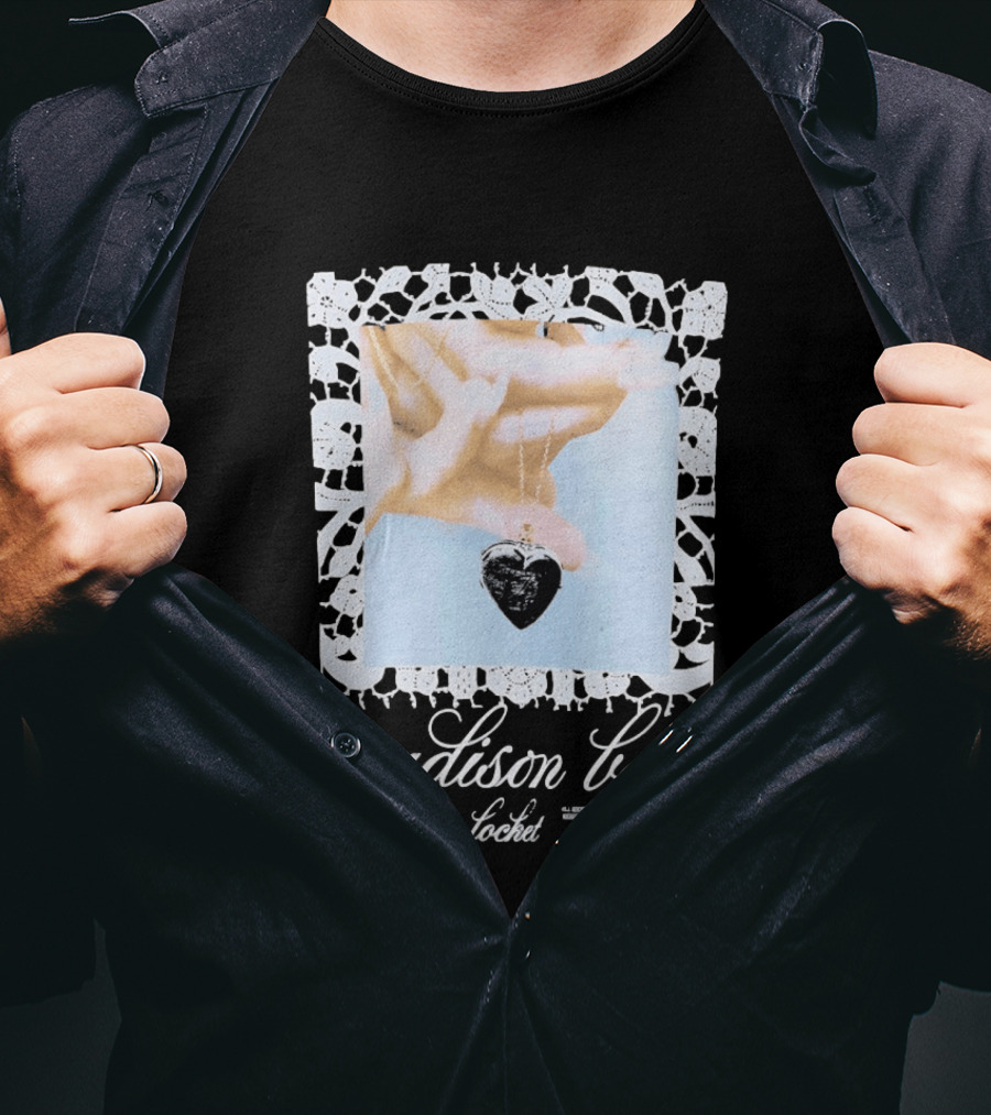 Madison Beer Locket Album 2025 Heart Pendant Motif T-Shirt