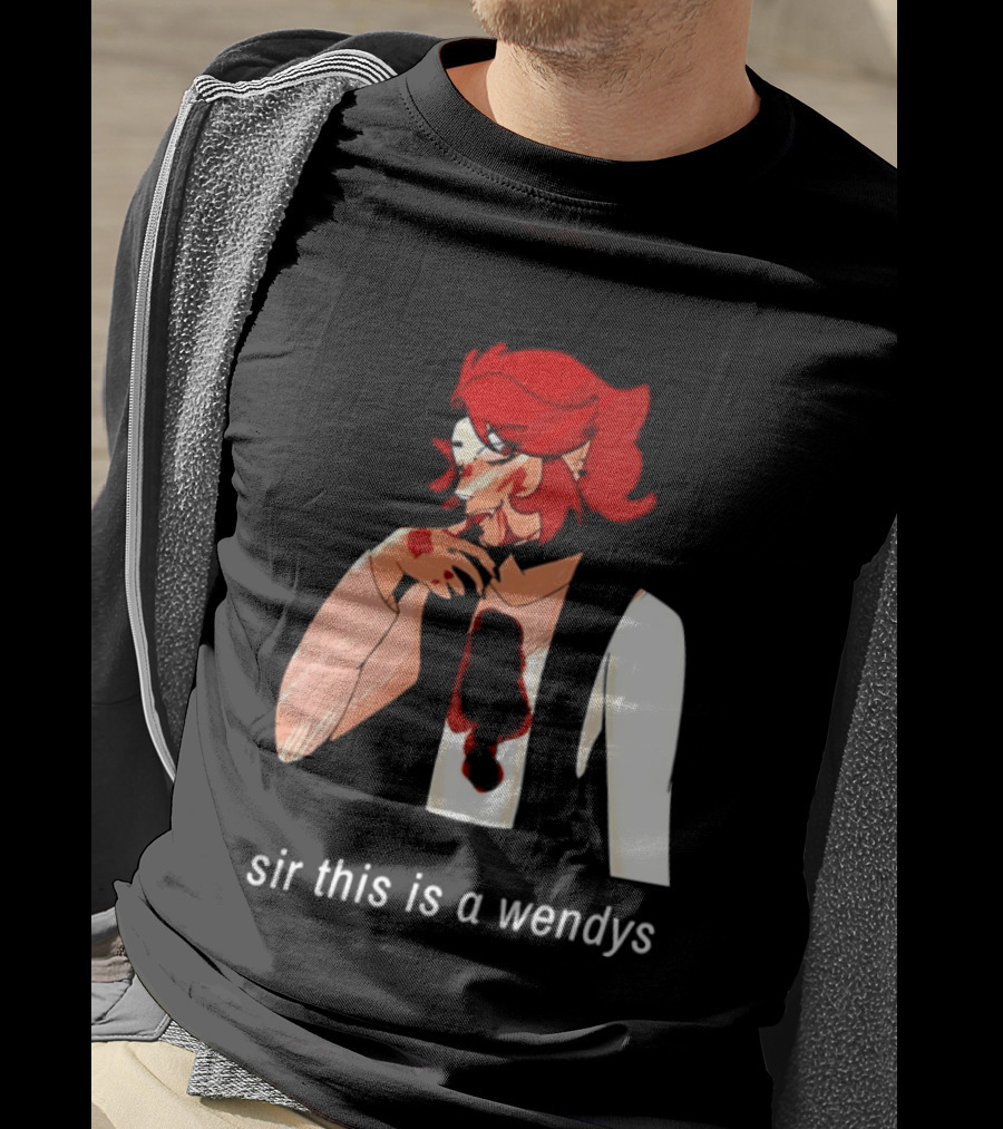 Sir This Is A Wendys Red Haired Character With White T-Shirt