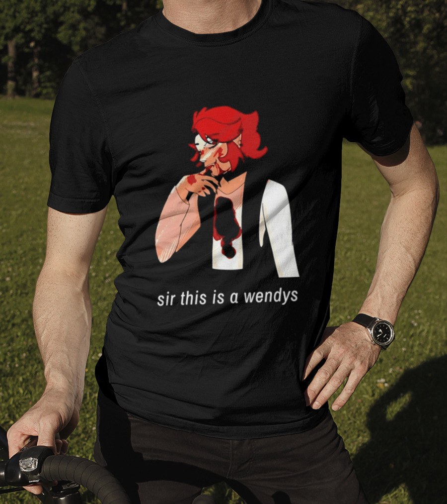Sir This Is A Wendys Red Haired Character With White T-Shirt
