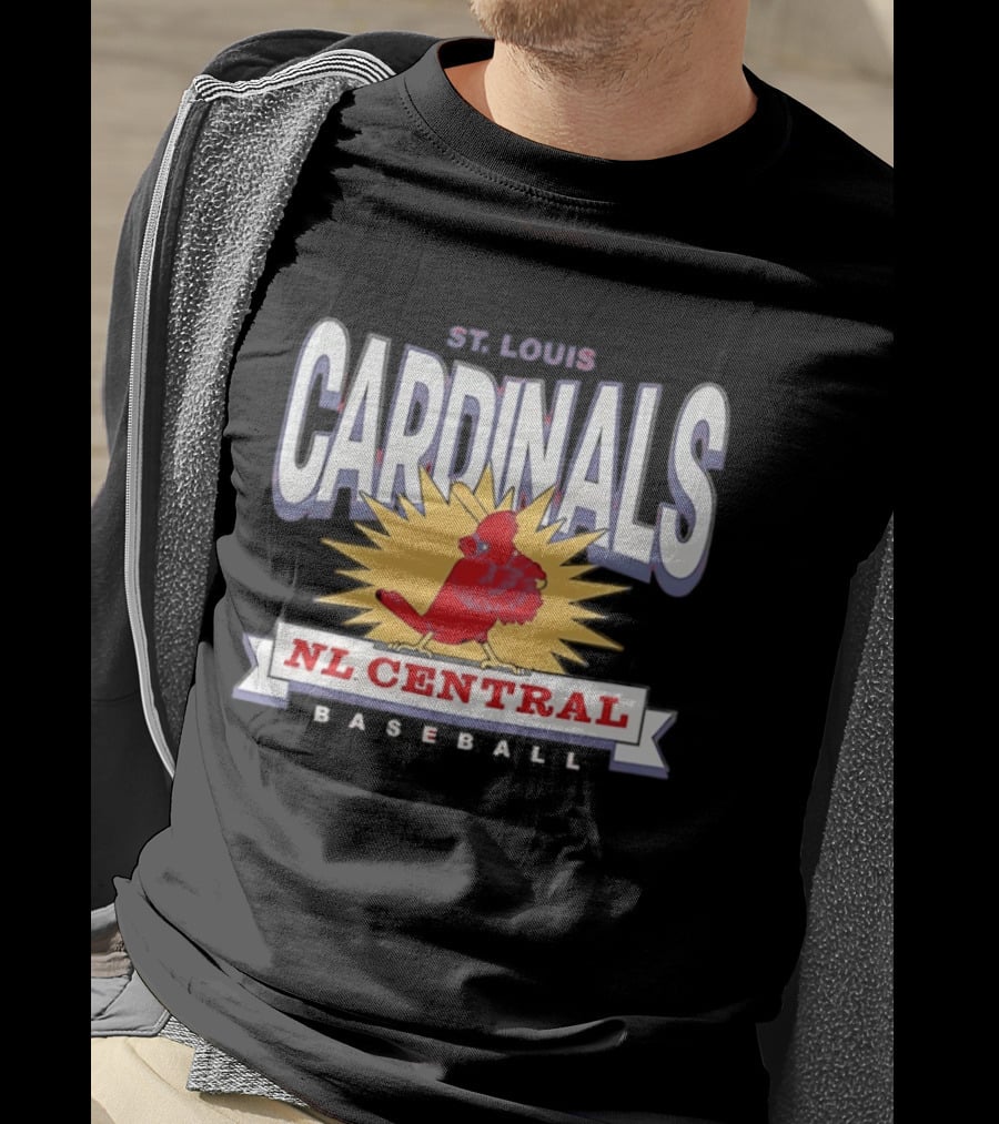 St Louis Cardinals NL Central Baseball Red Twelve Six Franklin T-Shirt