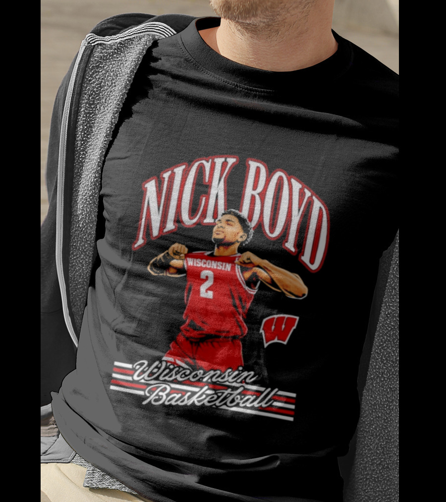 Nick Boyd Wisconsin Basketball Badgers Number 2 T-Shirt