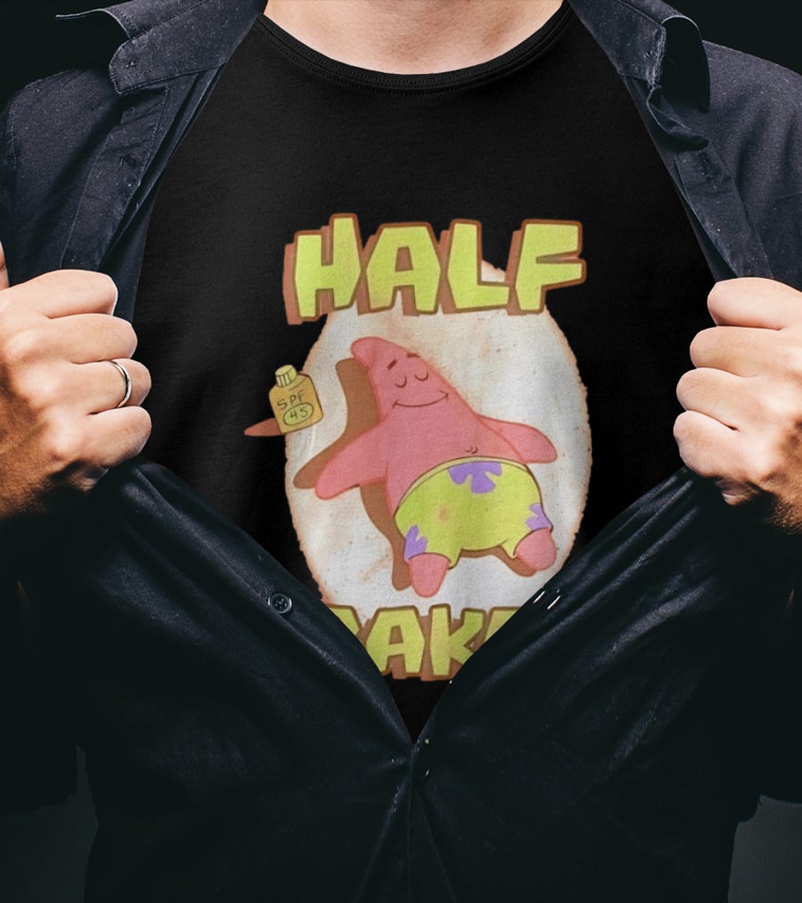 Patrick Star Half Baked SPF 45 Sunscreen Relaxation T-Shirt