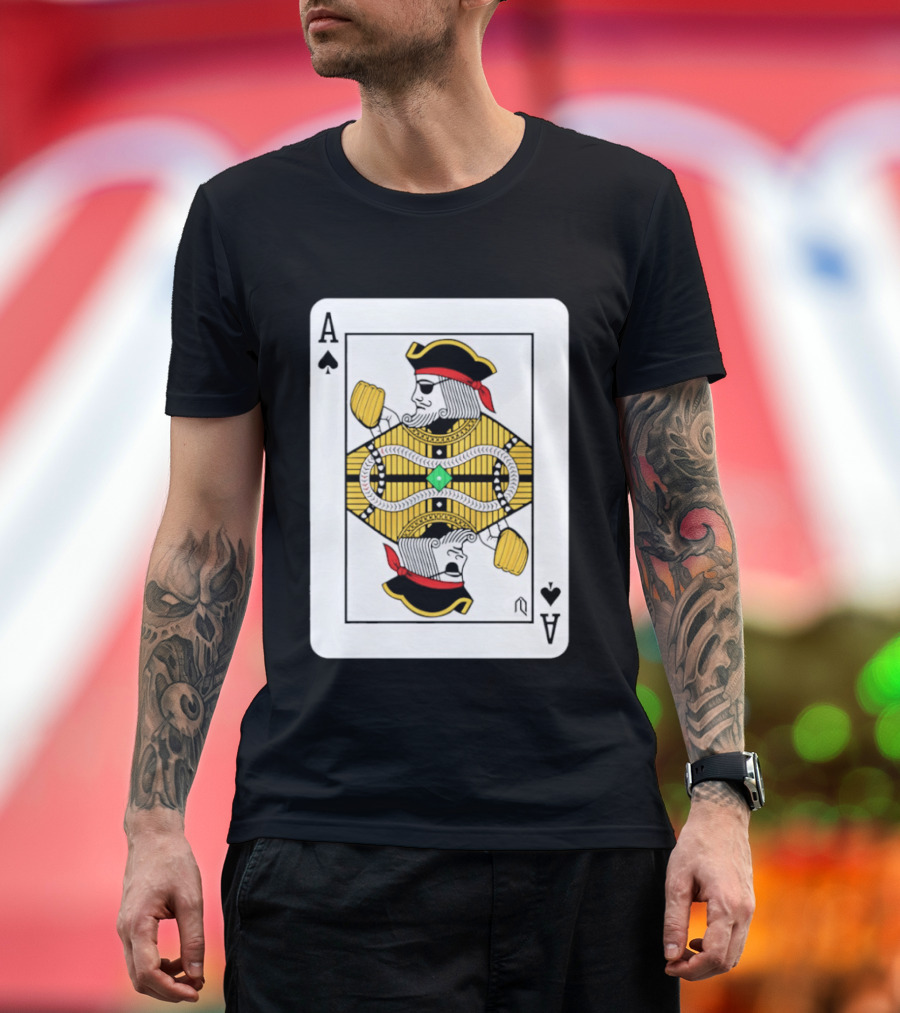 Pittsburgh Pirates Ace Of Spades Playing Card Baseball T-Shirt