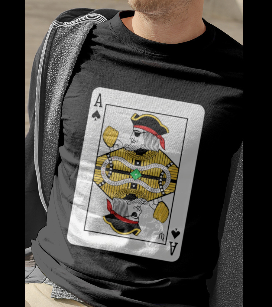 Pittsburgh Pirates Ace Of Spades Playing Card Baseball T-Shirt
