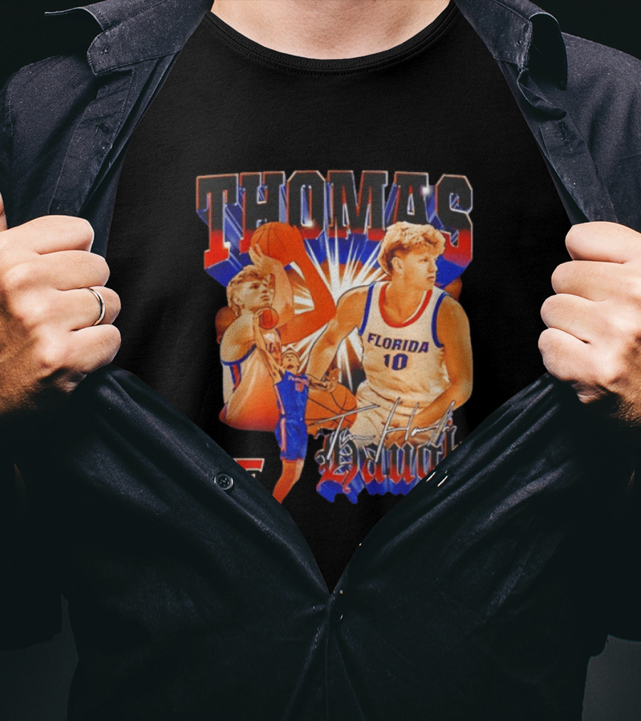 Thomas Haugh Florida Basketball Collage F. 10 T-Shirt