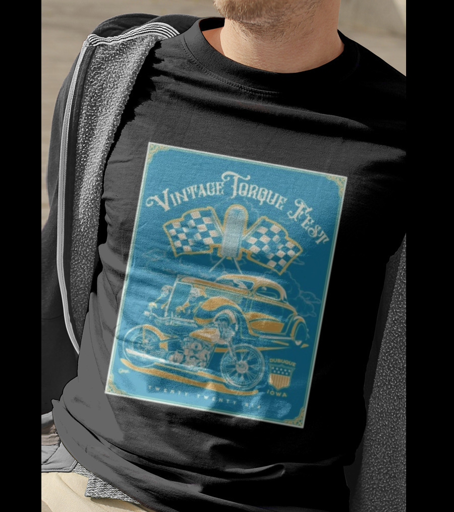 Vintage Torque Fest Dubuque Iowa Twenty Twenty Six T-Shirt