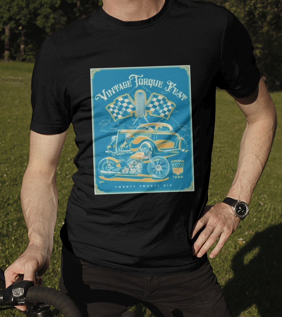 Vintage Torque Fest Dubuque Iowa Twenty Twenty Six T-Shirt