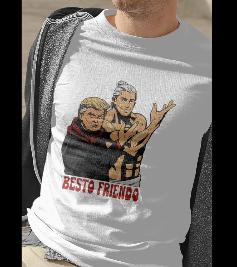 Besto Friendo Trump Anime Crossover Meme T-Shirt